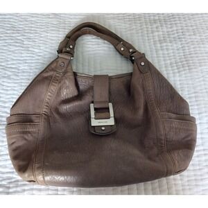 Michael Kors Taupe Pebbled  Leather handbag large, In‎ EUC